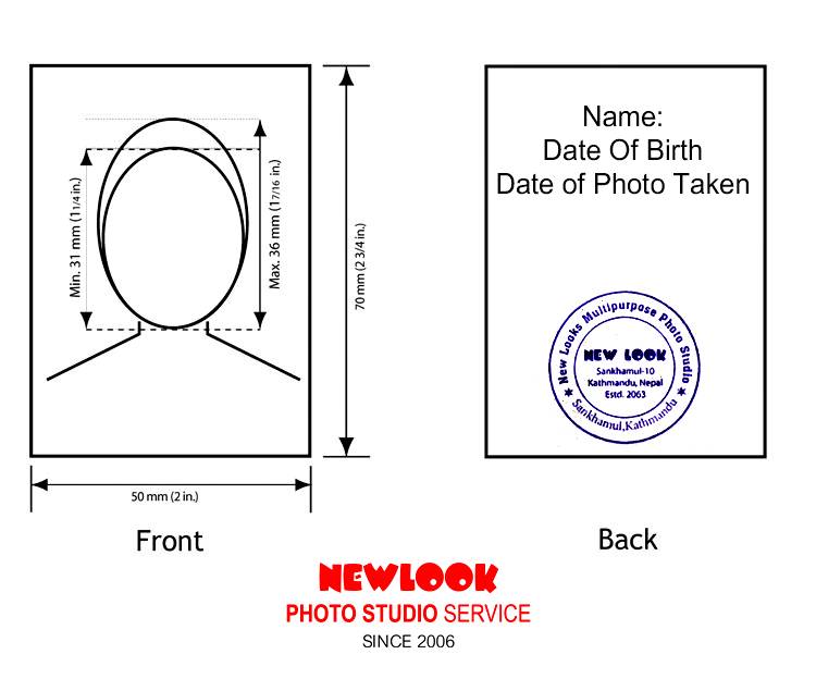 Canada PR Visa Photo Size Requirements – Permanent Resident Print with stamp at the back of photo